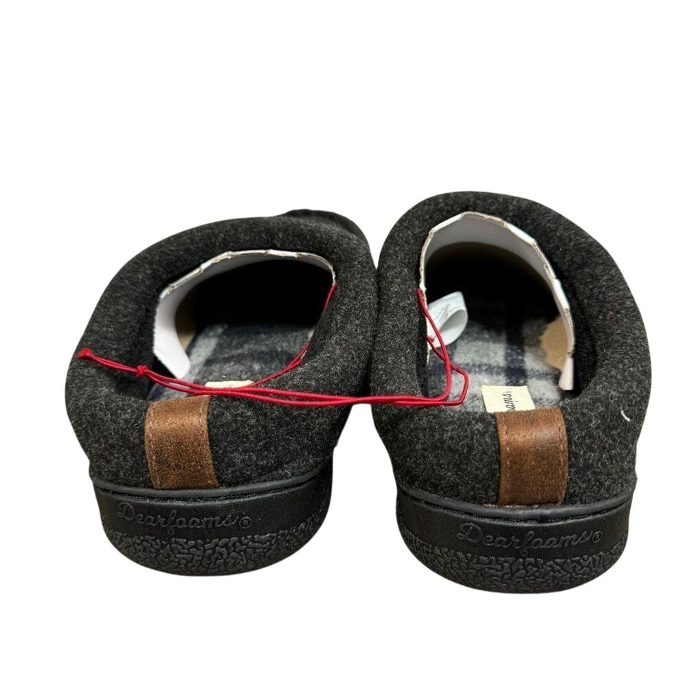 Dearfoams Men's Clog Style Memory Foam Slippers Wool Blend Size S # Box 512 - Picture 8 of 9